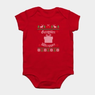 Gangster Wrapper Ugly Christmas Baby Bodysuit